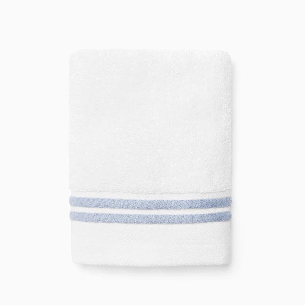 Sferra Aura Nuova Wash Cloth 12" x 12" Bath Linens Sferra WHITE/SEA 