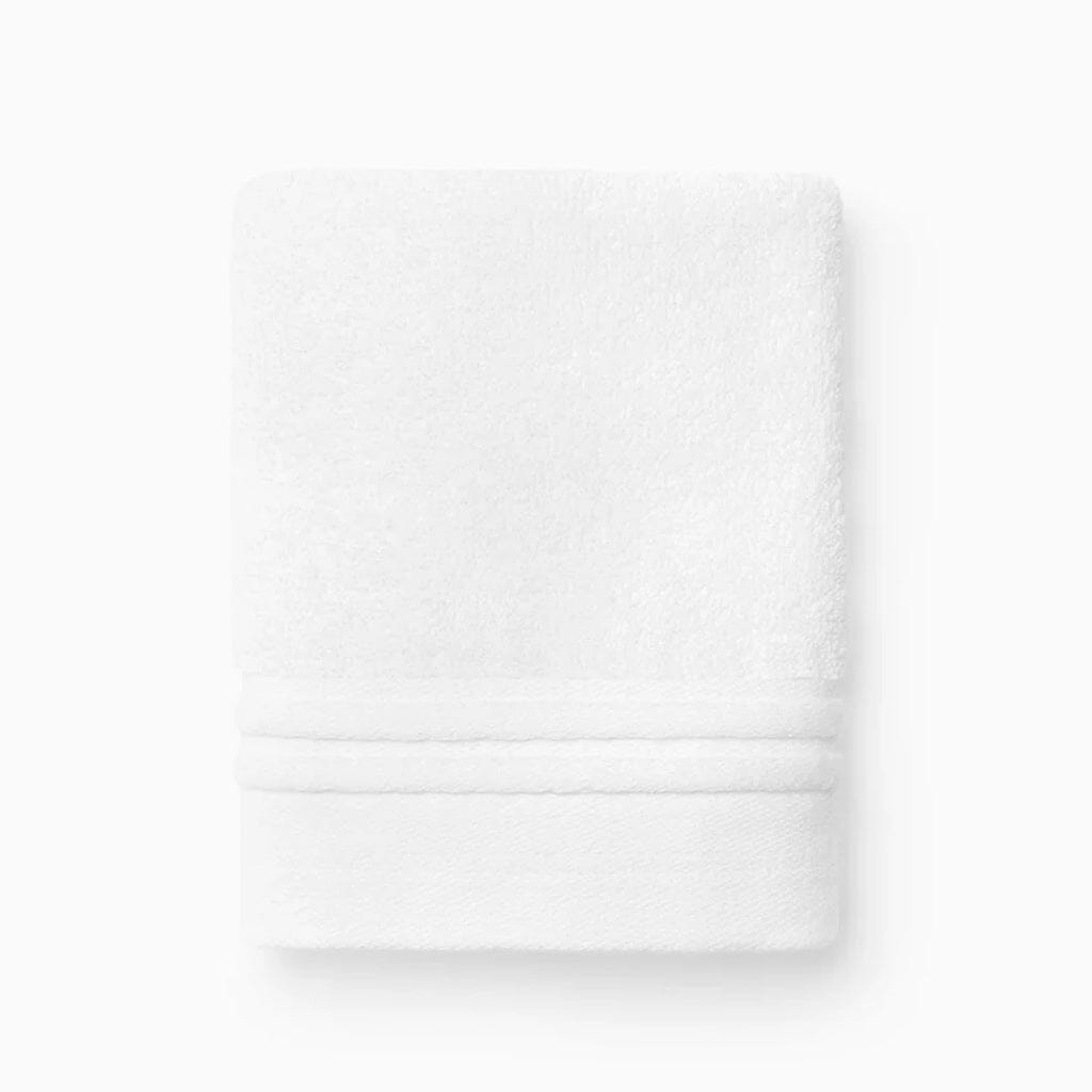 Sferra Aura Nuova Wash Cloth 12" x 12" Bath Linens Sferra WHITE/WHITE 