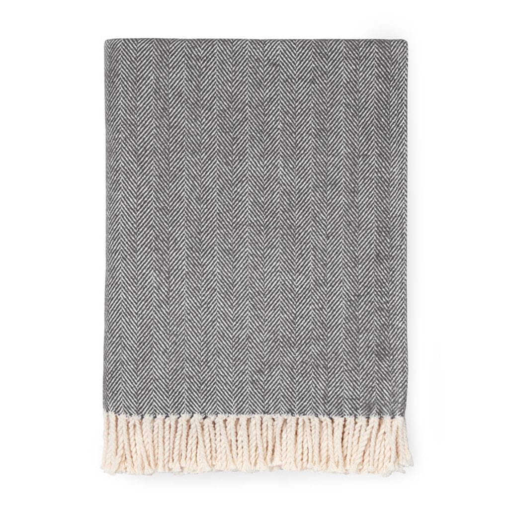 Sferra Celine Throw 51" x 71" Throws Sferra CHARCOAL 