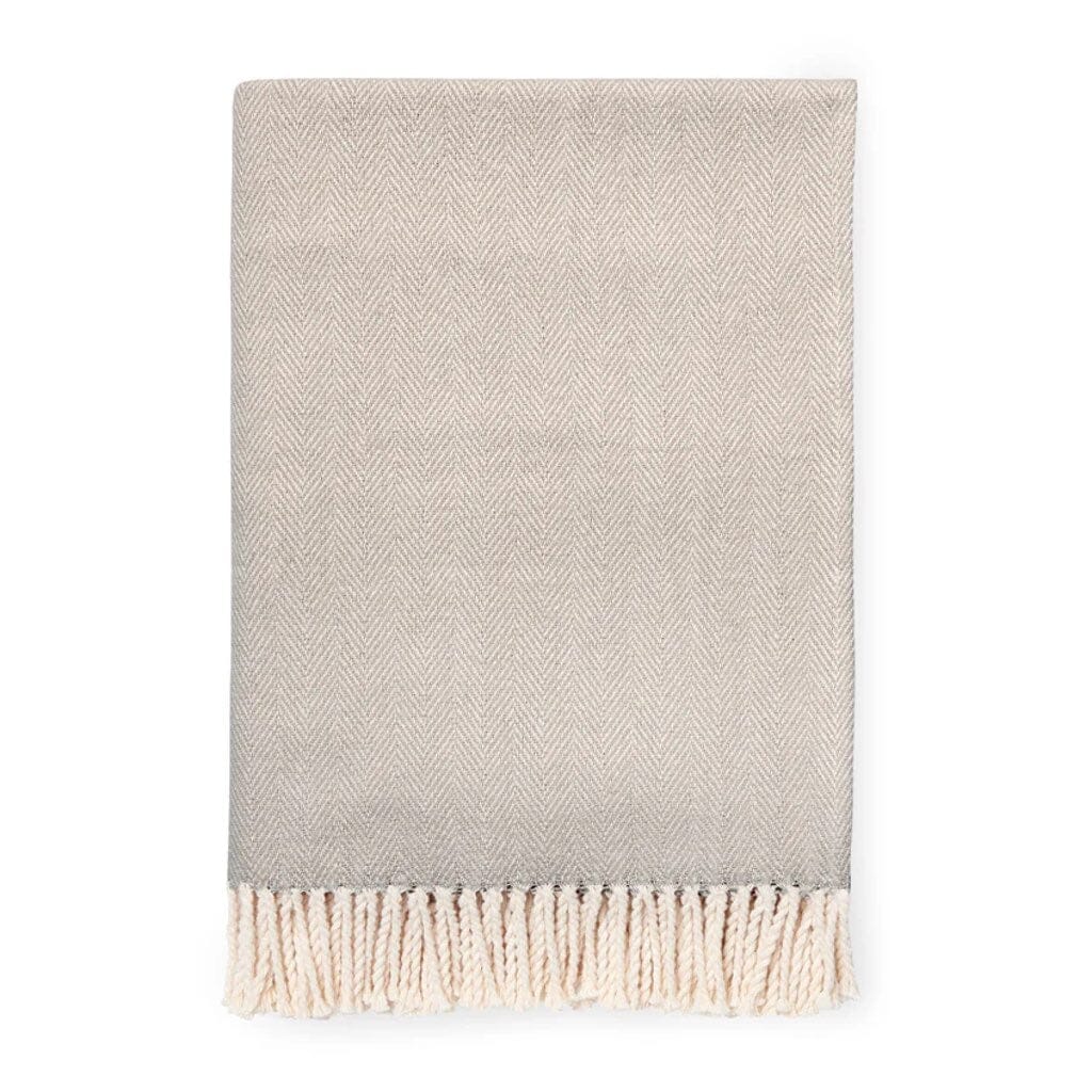 Sferra Celine Throw 51" x 71" Throws Sferra MUSHROOM 