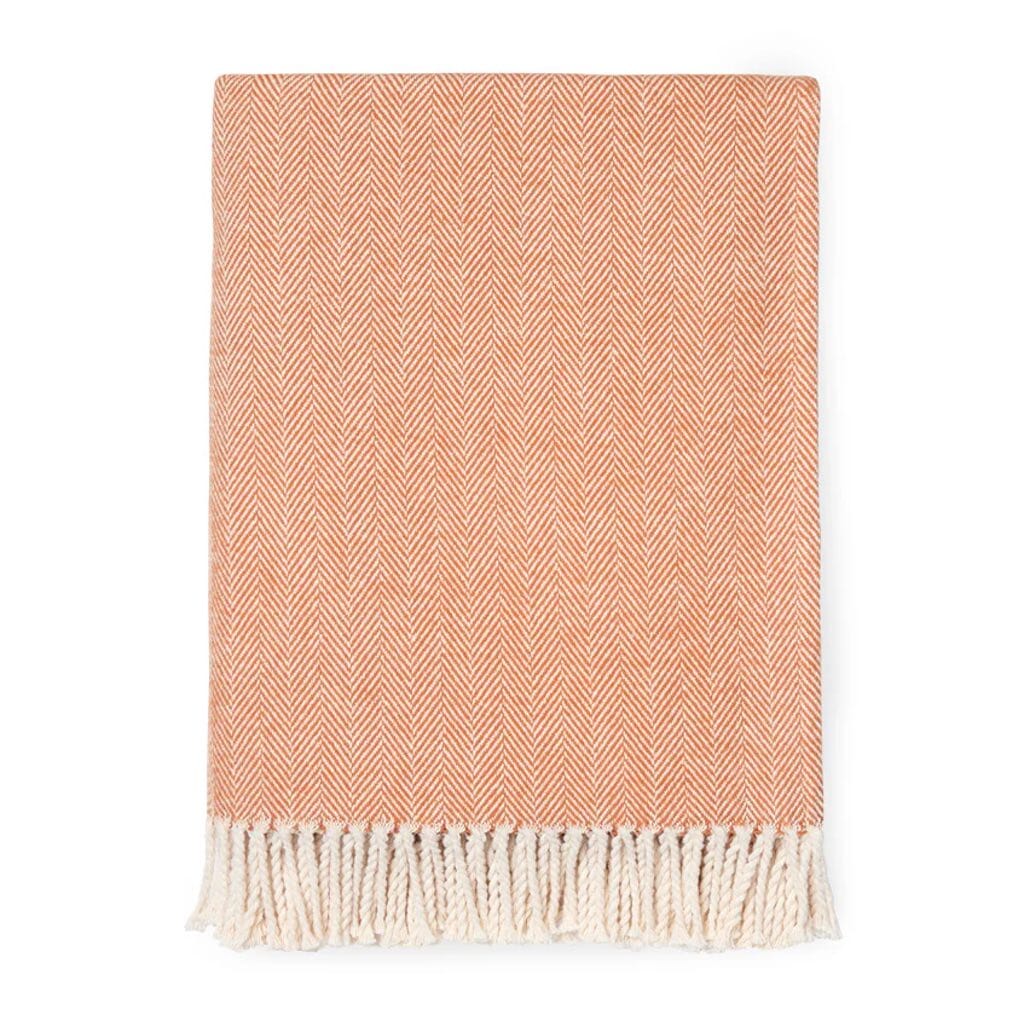 Sferra Celine Throw 51" x 71" Throws Sferra PAPRIKA 