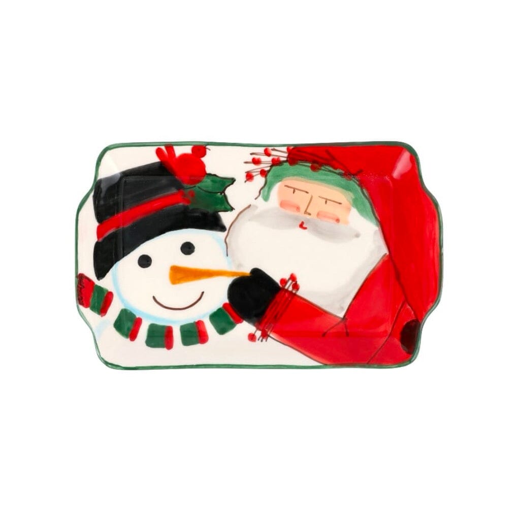 Vietri Old St. Nick 2024 Limited Edition Rectangular Plate Dinnerware Vietri 