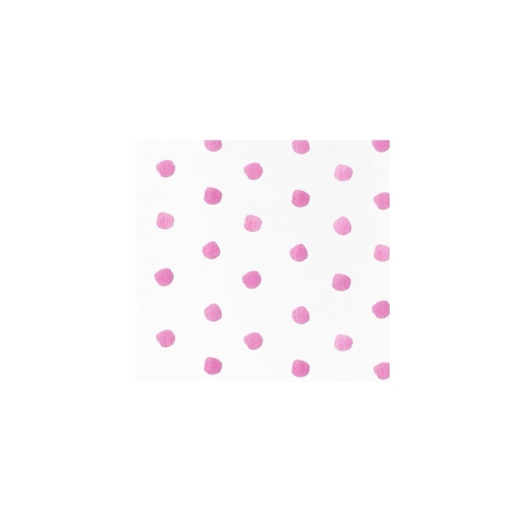 Vietri Papersoft Napkins Dot Pink Cocktail Napkins Napkins Vietri 