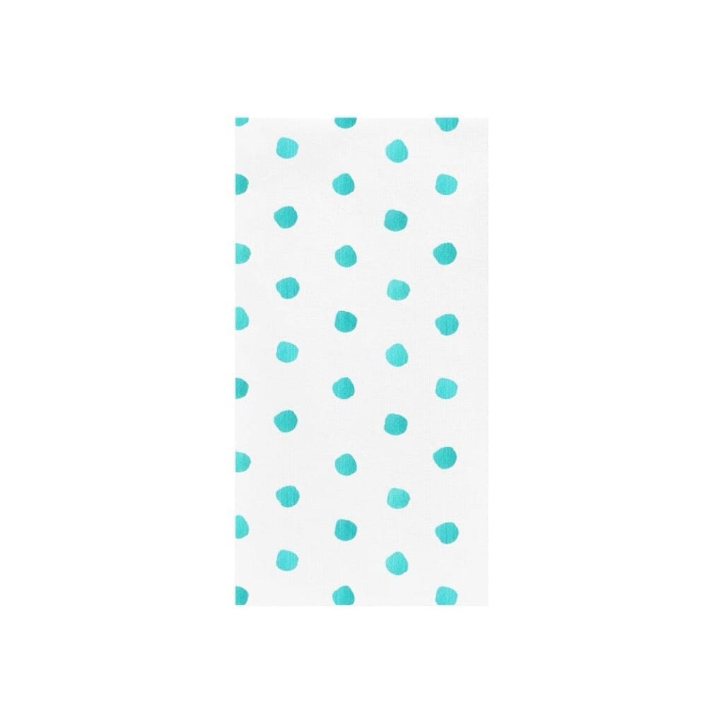 Vietri Papersoft Napkins Dot Aqua Guest Towels Napkins Vietri 