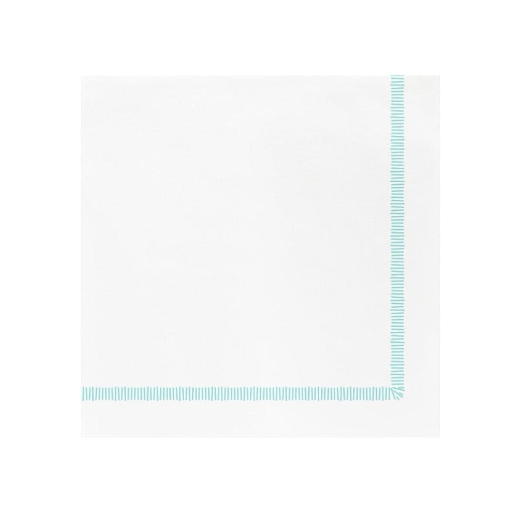 Vietri Papersoft Napkins Fringe Aqua Dinner Napkins Napkins Vietri 