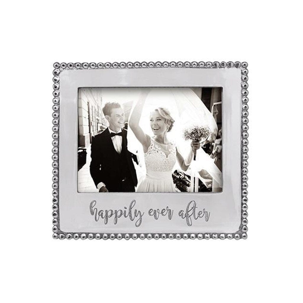 Mariposa HAPPILY EVER AFTER Beaded 5" x 7" Frame Picture Frames Mariposa 