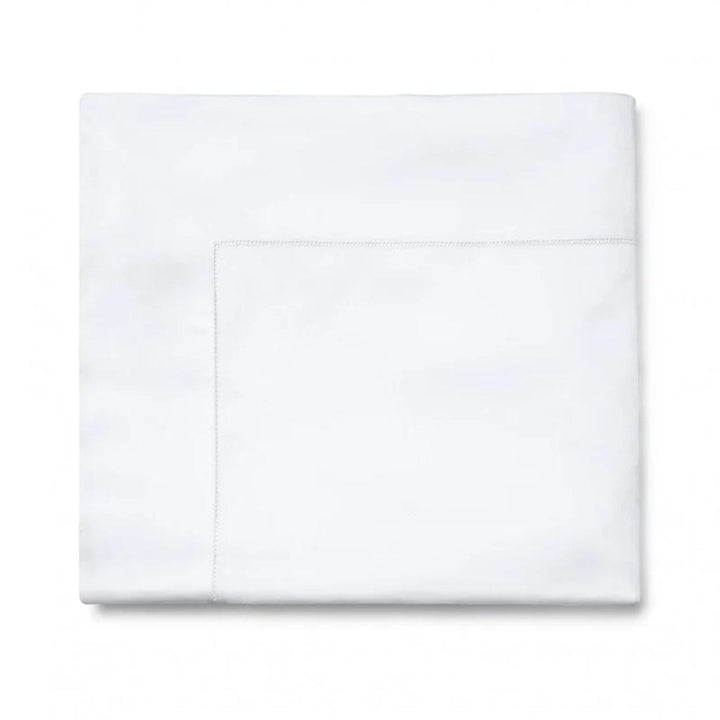 Sferra Fiona Full Queen Flat Sheet 96" x 114" Bedding Sferra WHITE 