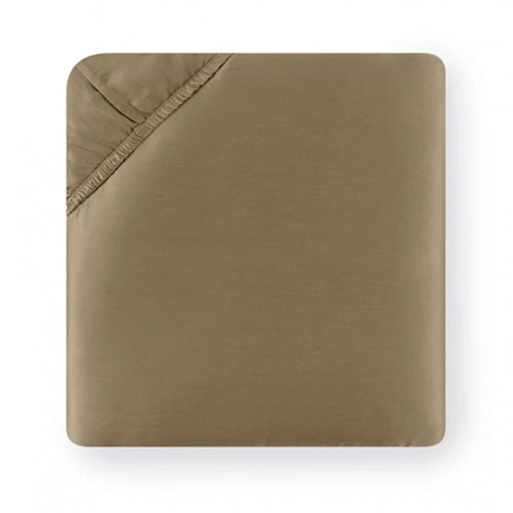 Sferra Giotto Twin Bottom Fitted 39" x 75" x 17" Bedding Sferra DARK KHAKI 