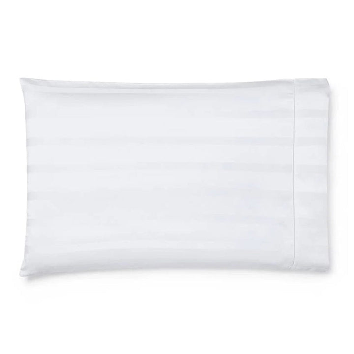 Sferra Giza 45 Stripe King Pillowcase 22" x 42" Bedding Sferra WHITE 