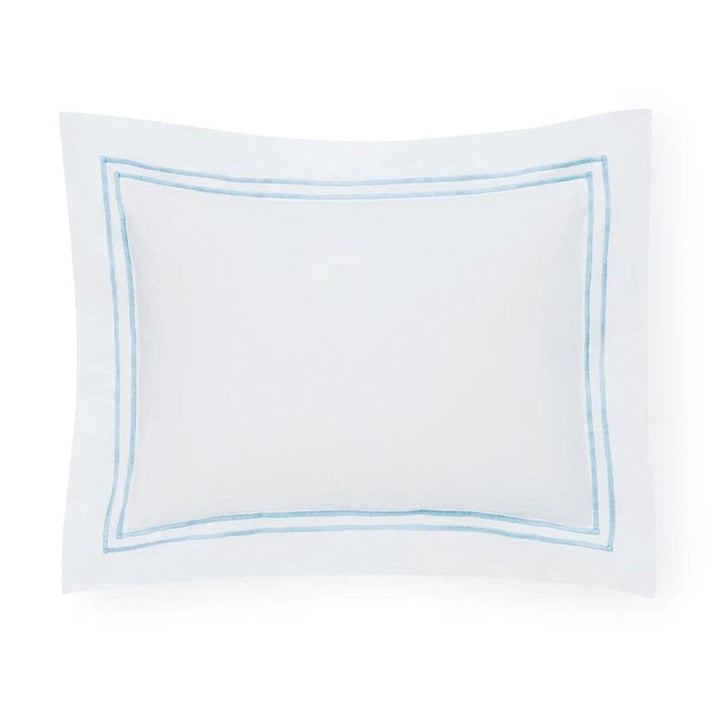 Sferra Grande Hotel Standard Sham 21" x 26" Bedding Sferra WHITE/BLUE 