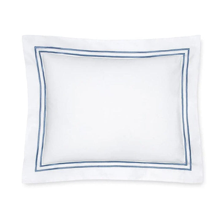 Sferra Grande Hotel Boudoir Sham 12" x 16" Bedding Sferra WHITE/CADET 