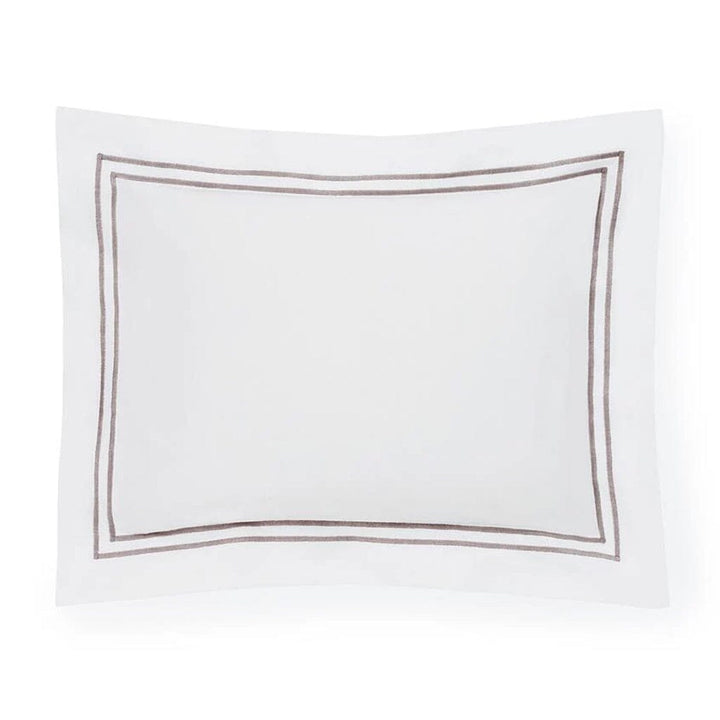 Sferra Grande Hotel Boudoir Sham 12" x 16" Bedding Sferra WHITE/GREY 