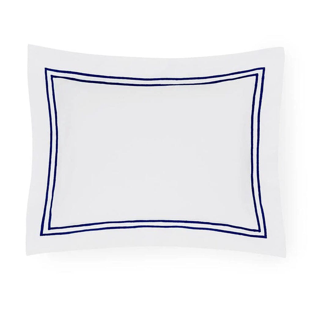 Sferra Grande Hotel Boudoir Sham 12" x 16" Bedding Sferra WHITE/NAVY 