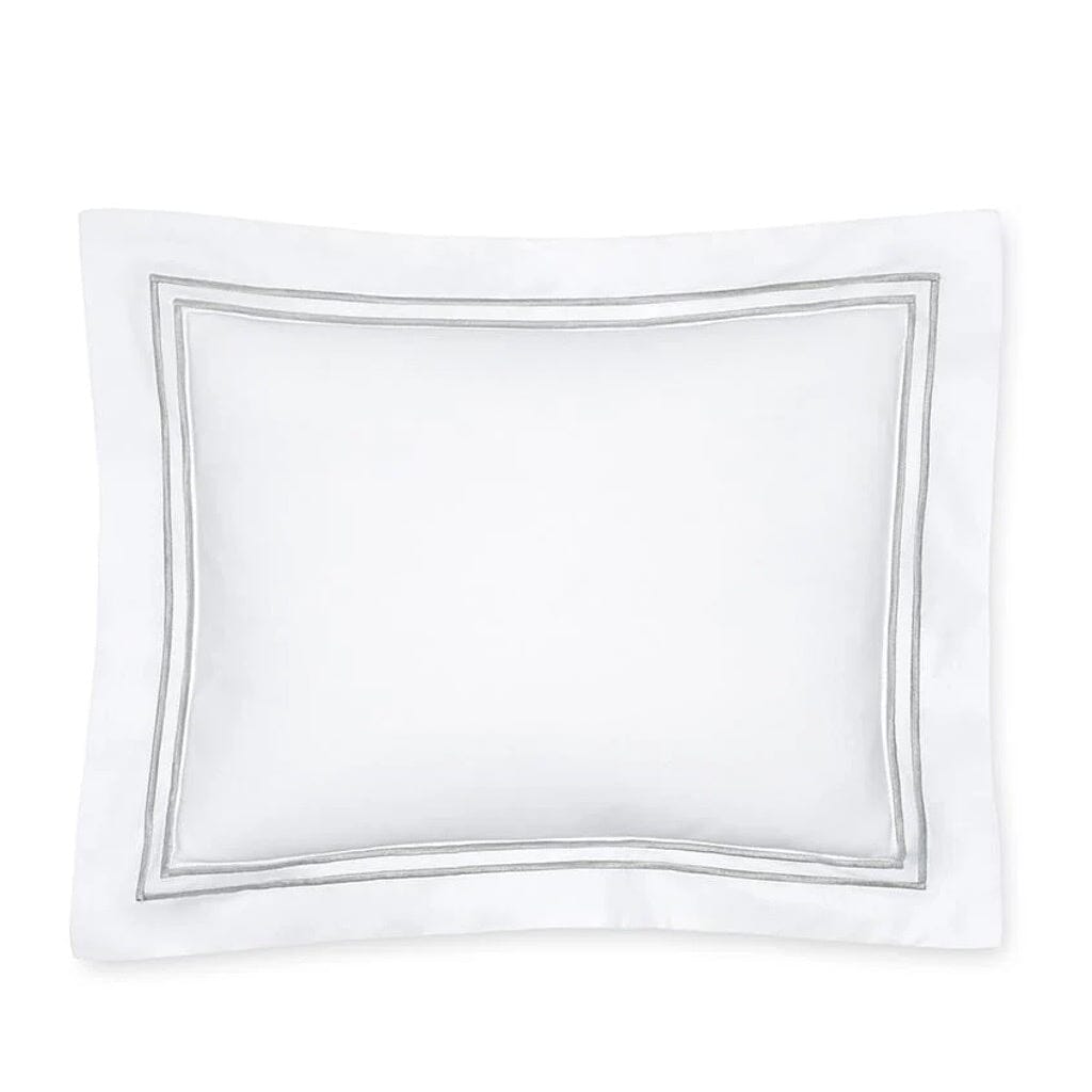 Sferra Grande Hotel Continental Sham 26" x 26" Bedding Sferra WHITE/SILVER 