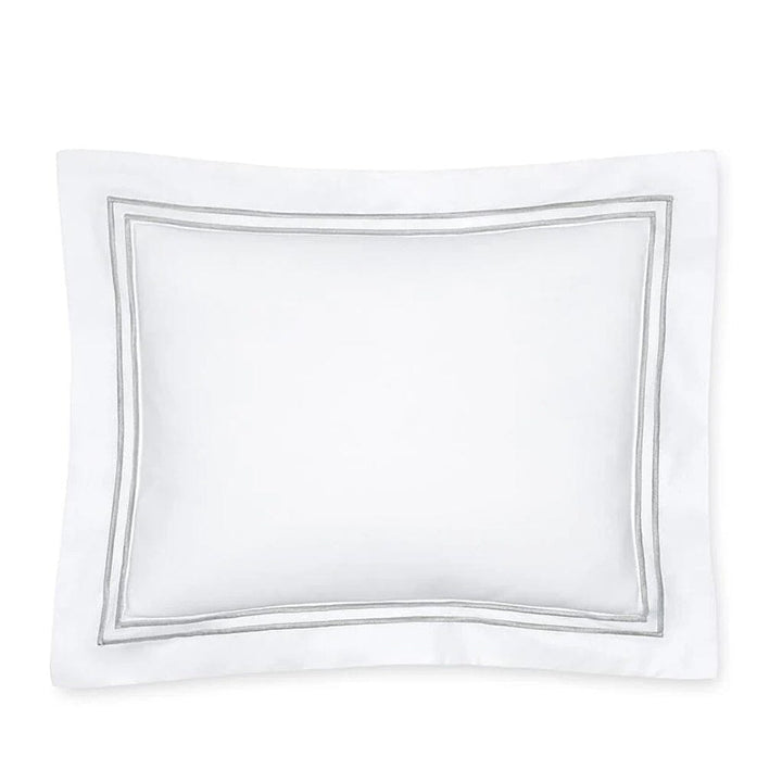 Sferra Grande Hotel Continental Sham 26" x 26" Bedding Sferra WHITE/SILVER 