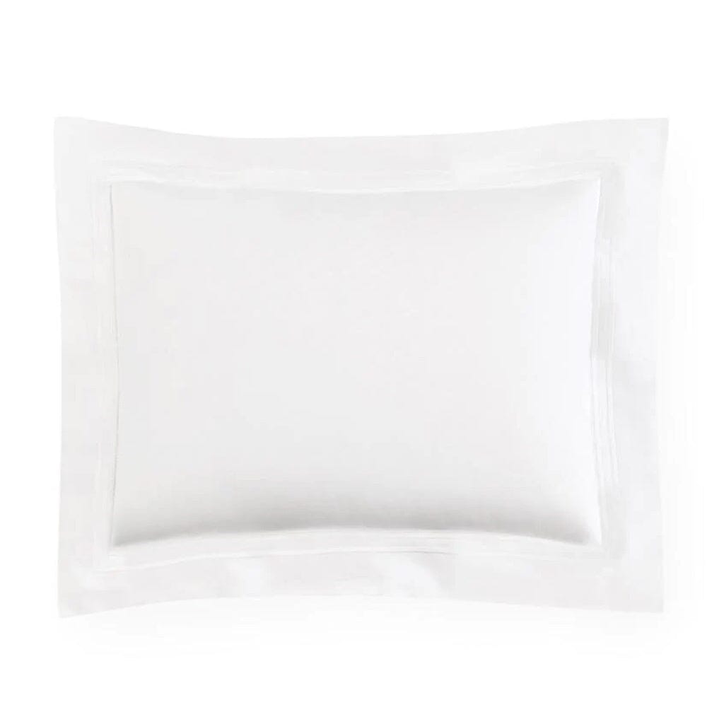 Sferra Grande Hotel King Sham 21" x 36" Bedding Sferra WHITE/WHITE 