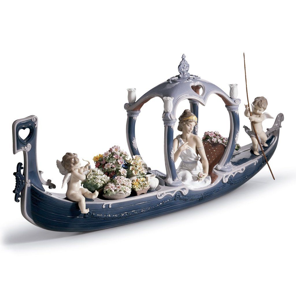 Lladro Porcelain Gondola Of Love Figurine LE 3000 Figurines Lladro 