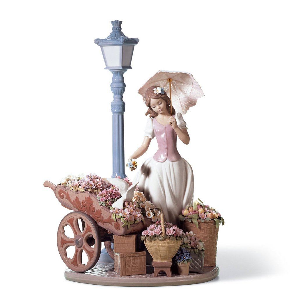 Lladro Porcelain Flowers For Everyone Figurine Figurines Lladro 