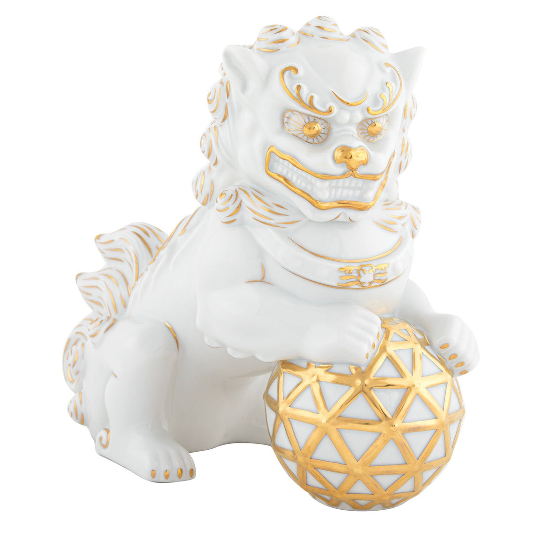 Herend Foo Dog Looking Right Figurines Herend 