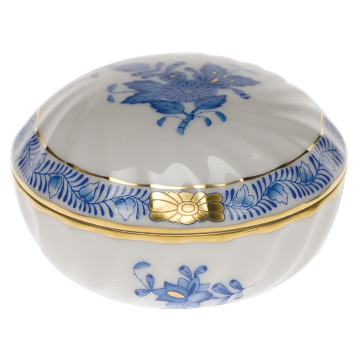 Herend Ring Box Figurines Herend Chinese Bouquet Blue 