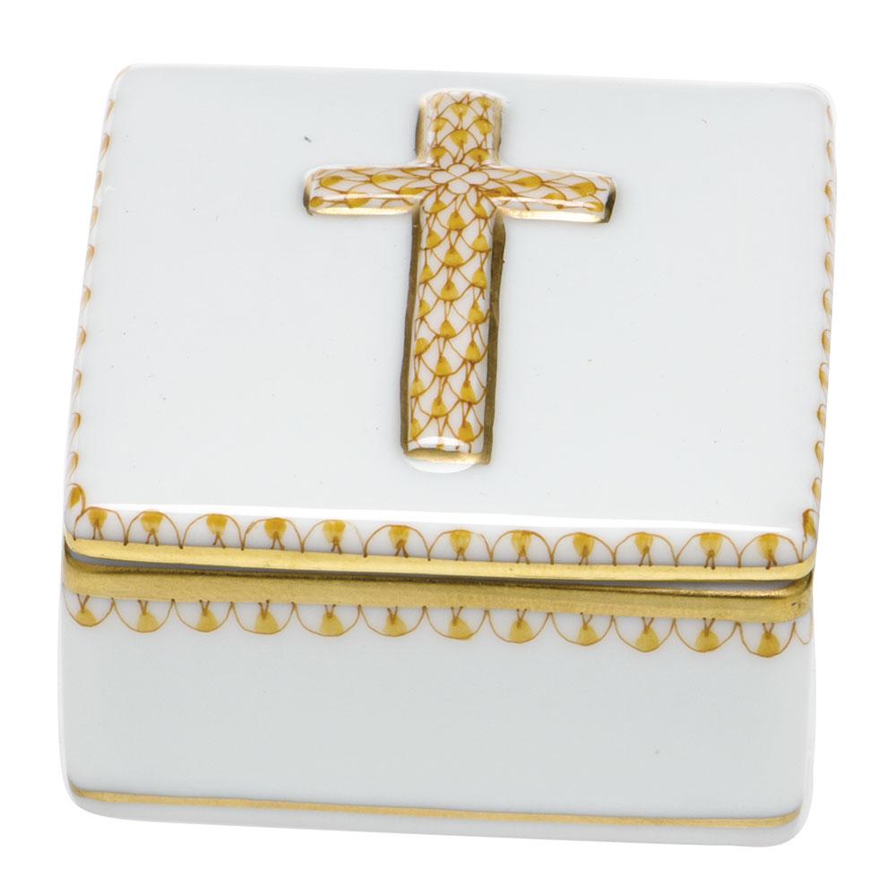 Herend Prayer Box Figurines Herend Box Yellow 