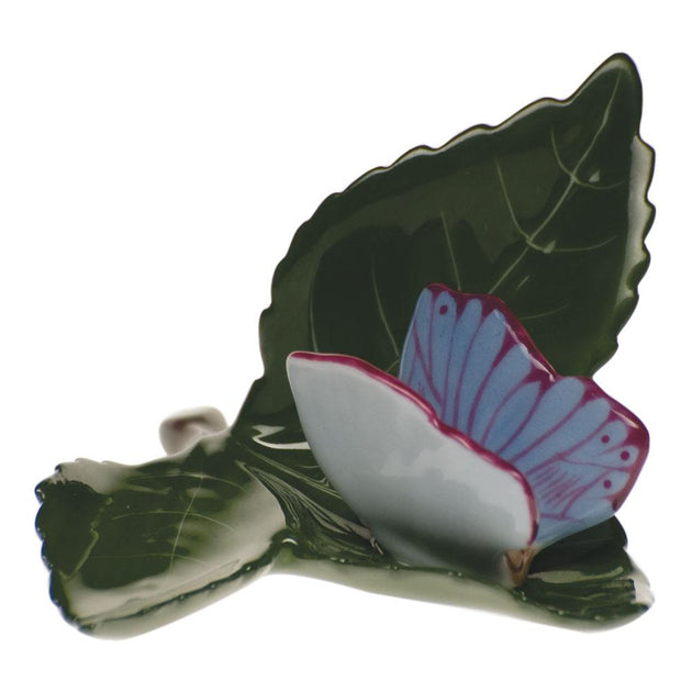 Herend Butterfly On Leaf Figurine | Fine Decor Direct