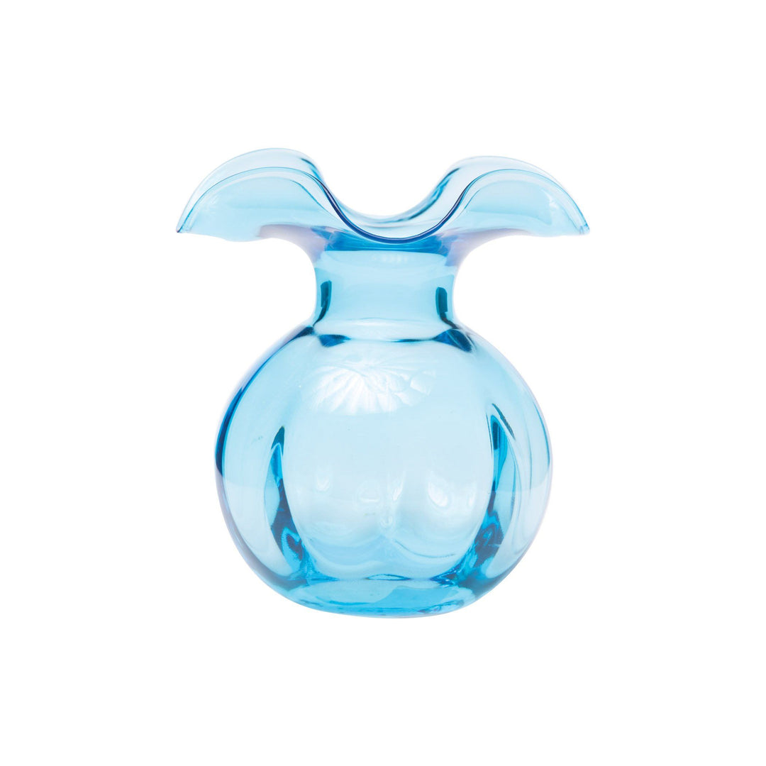 Vietri Hibiscus Glass Aqua Bud Vase Dinnerware Vietri 