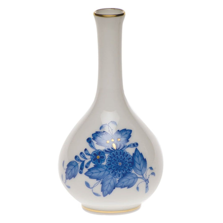 Herend Small Bud Vase Figurines Herend Chinese Bouquet Blue 