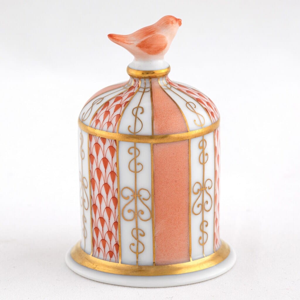 Herend Bird Cage Figurine Figurines Herend 