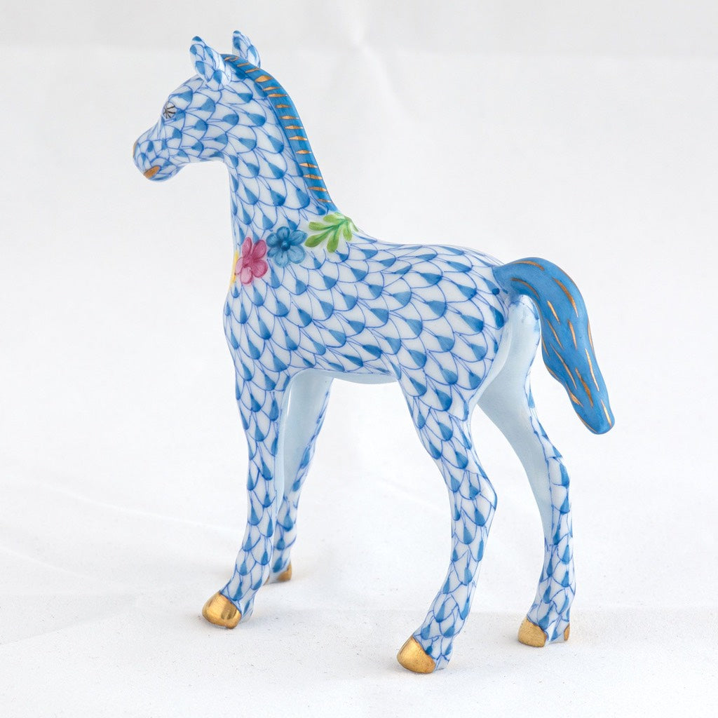 Herend Foal With Flowers Figurine Figurines Herend 