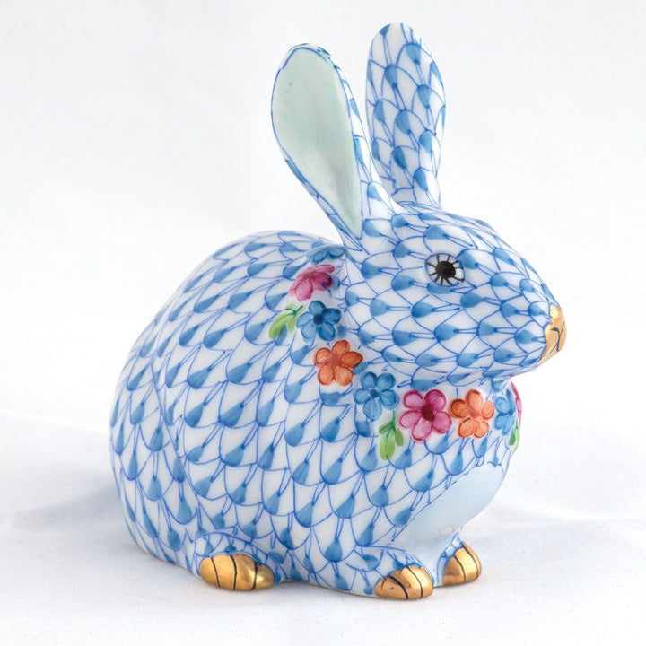 Herend Flower Bunny Figurine Figurines Herend 