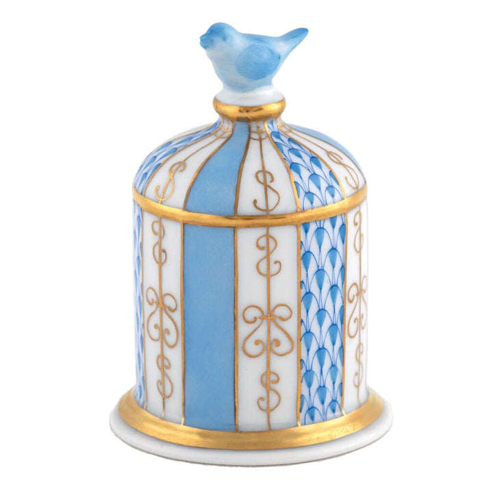 Herend Bird Cage Figurine Figurines Herend Blue 