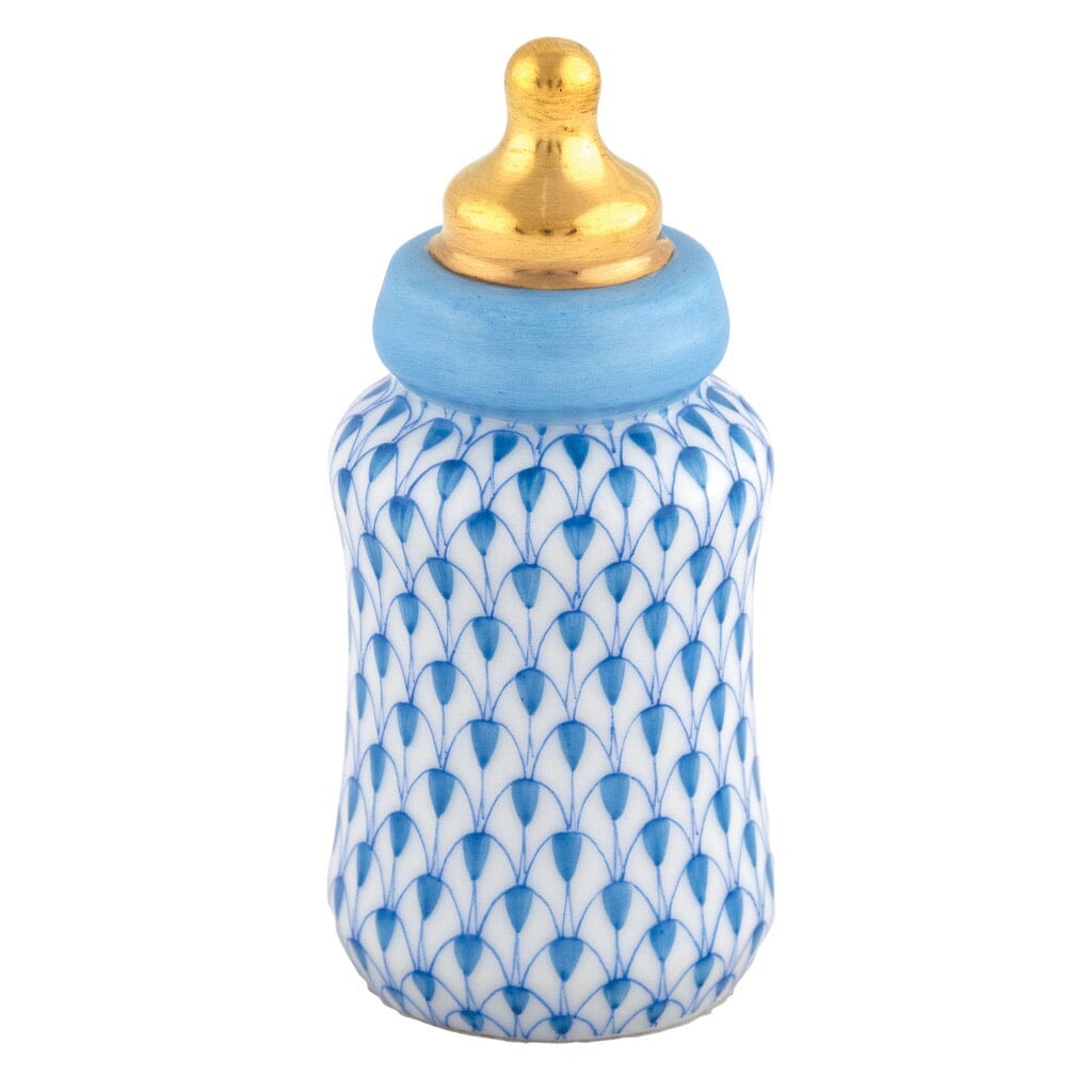 Herend Baby Bottle Figurine Figurines Herend Blue 