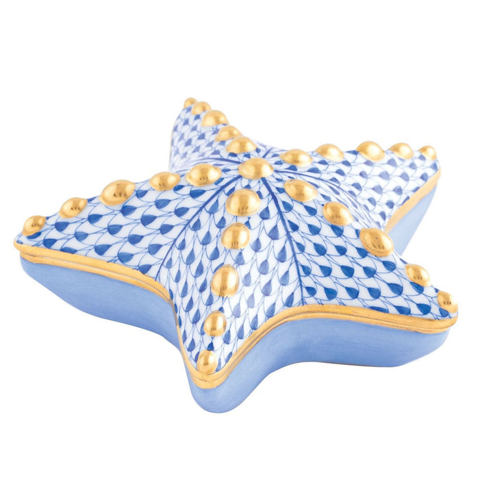 Herend Starfish Box Figurines Herend Sapphire 