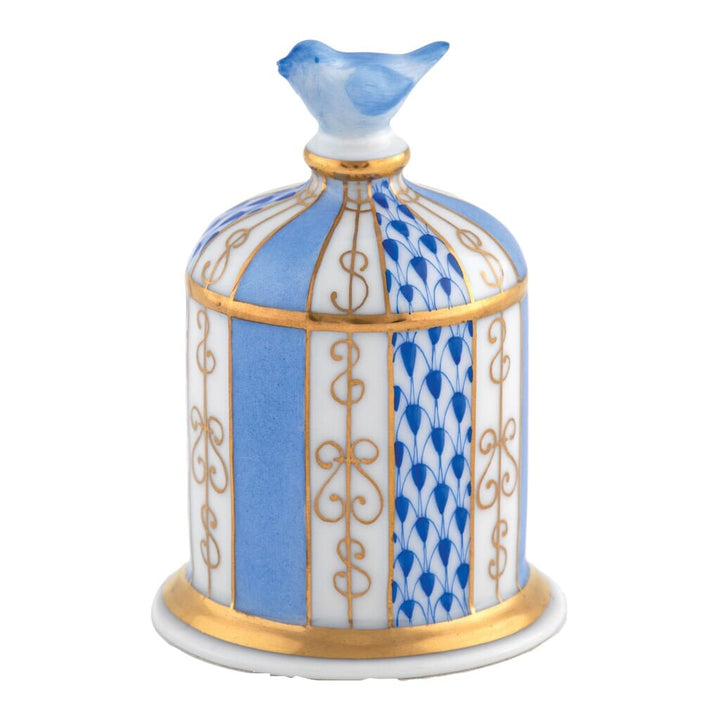 Herend Bird Cage Figurine Figurines Herend Sapphire 