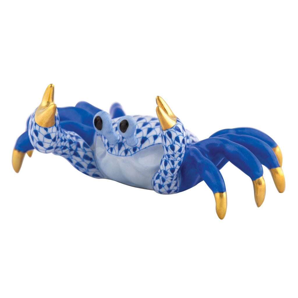 Herend Sand Crab Figurine Figurines Herend Sapphire 