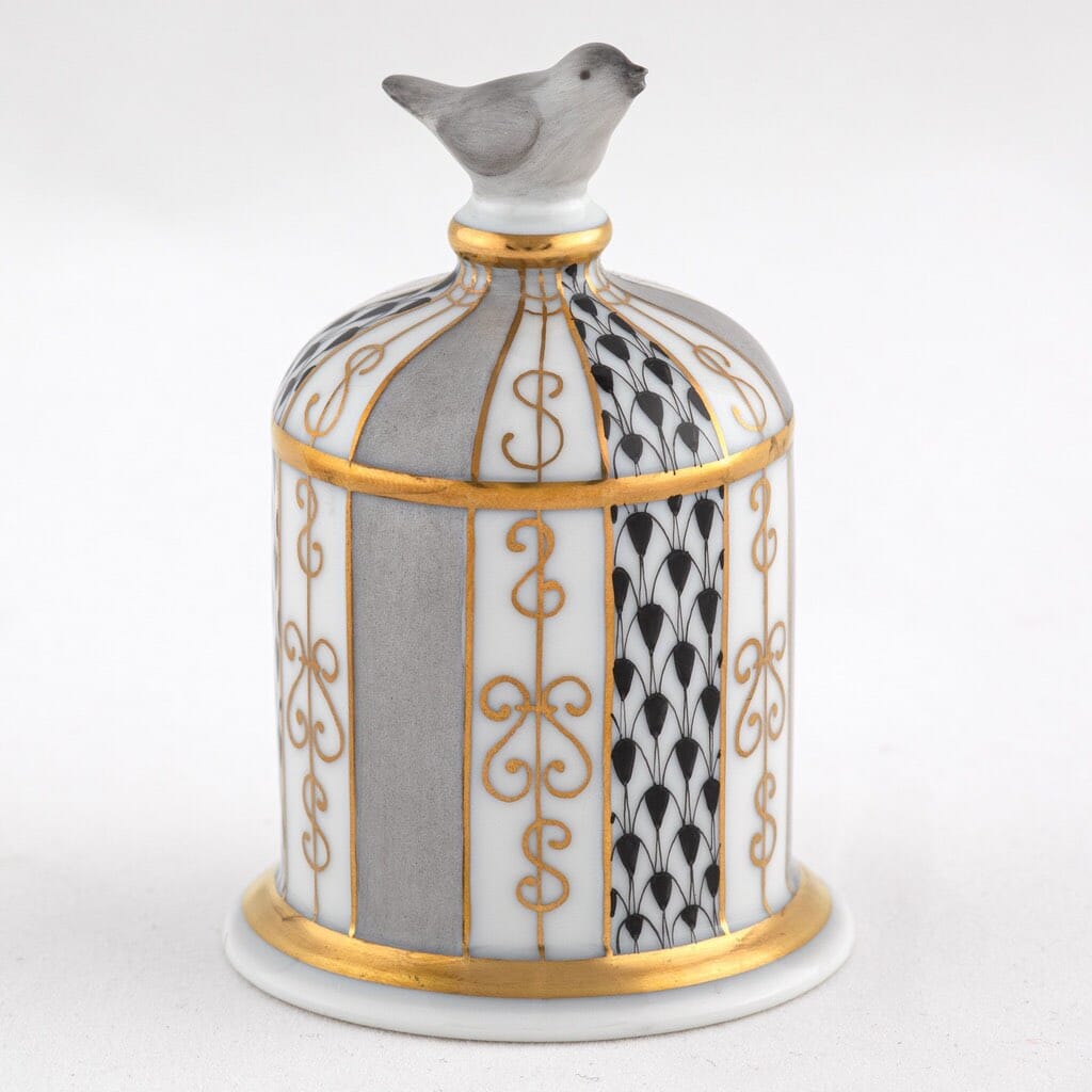 Herend Bird Cage Figurine Figurines Herend 