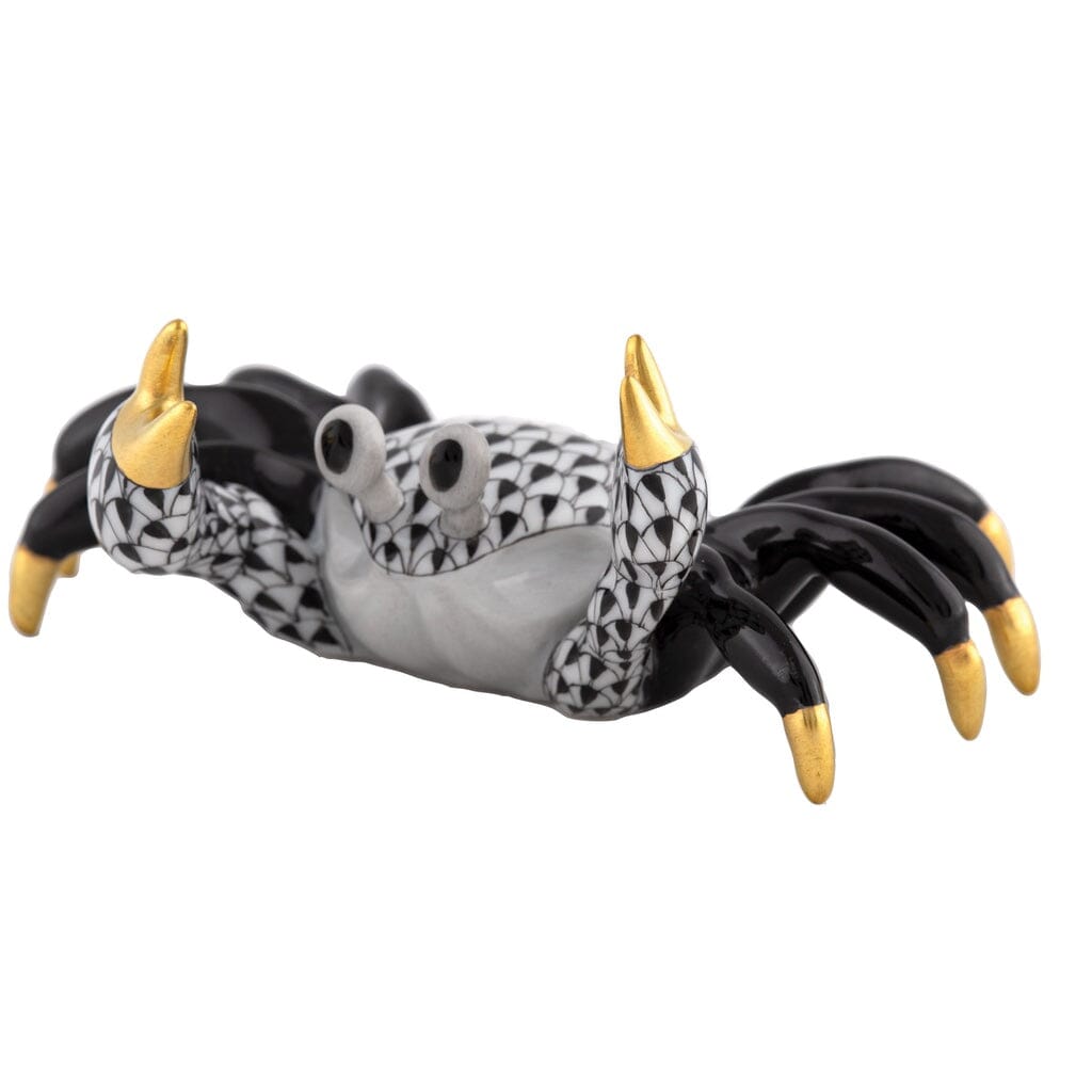 Herend Sand Crab Figurine Figurines Herend Black 