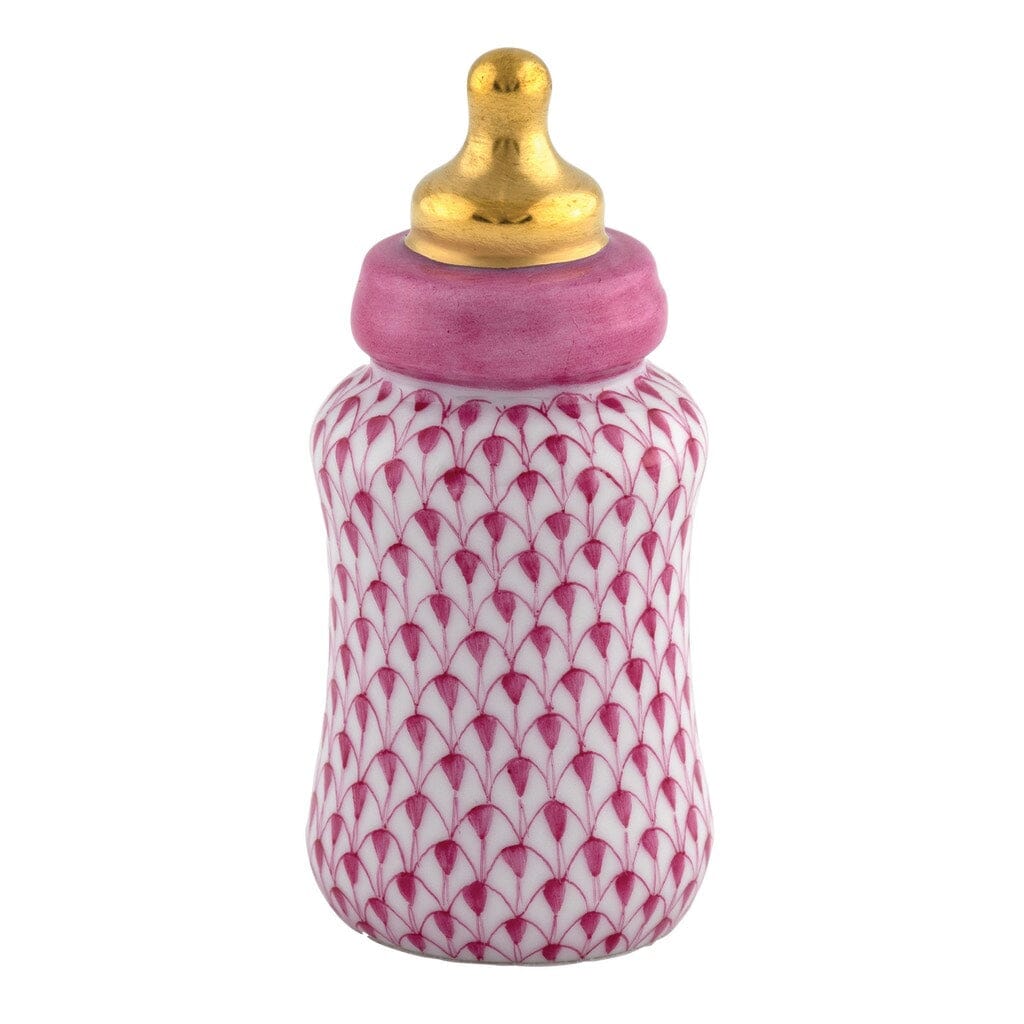 Herend Baby Bottle Figurine Figurines Herend Raspberry (Pink) 