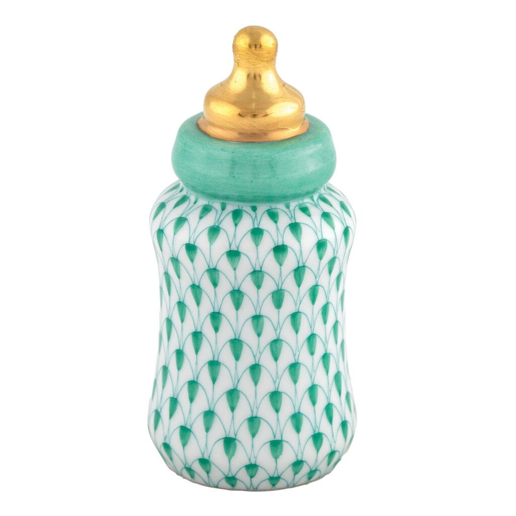 Herend Baby Bottle Figurine Figurines Herend Green 