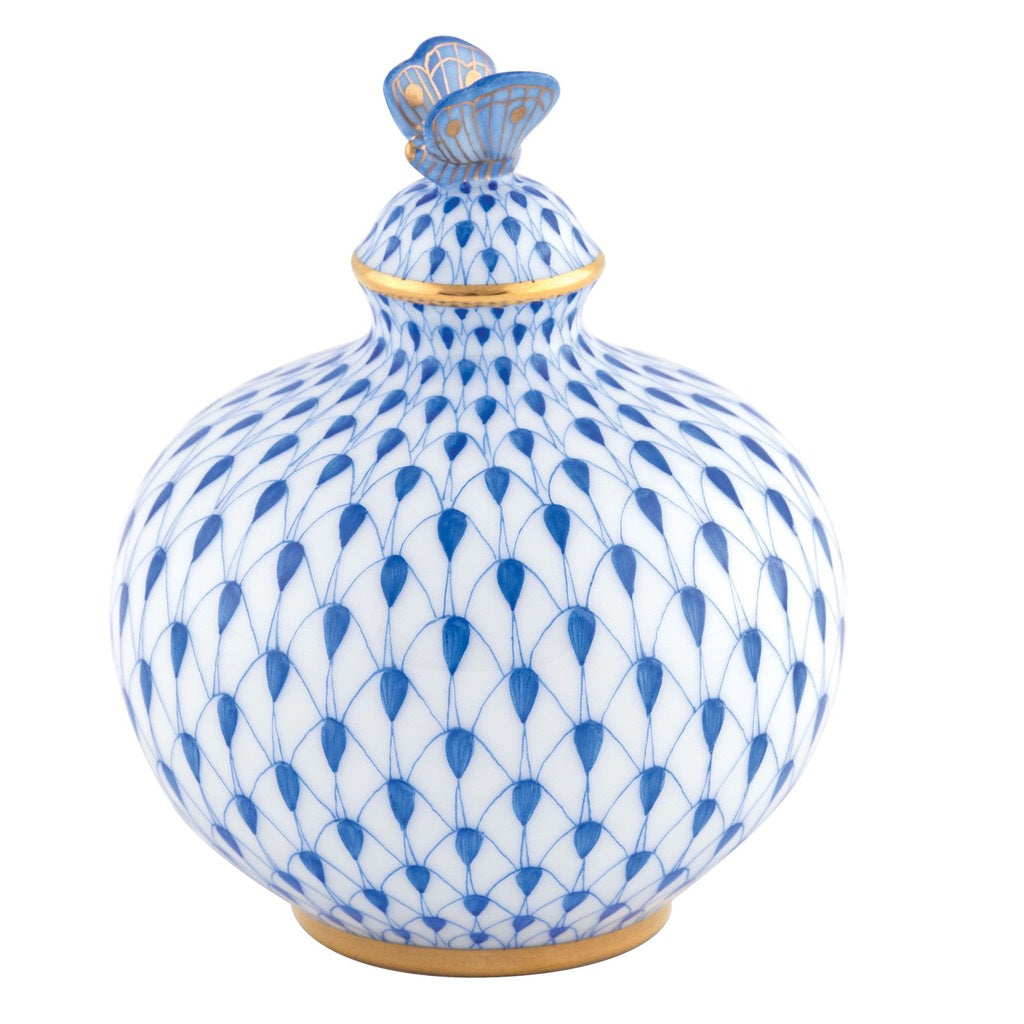 Herend Perfume Bottle Figurine Figurines Herend Sapphire 