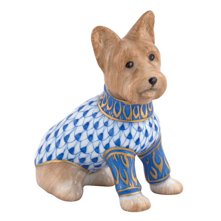 Herend Yorkshire Terrier Figurine Figurines Herend Sapphire 