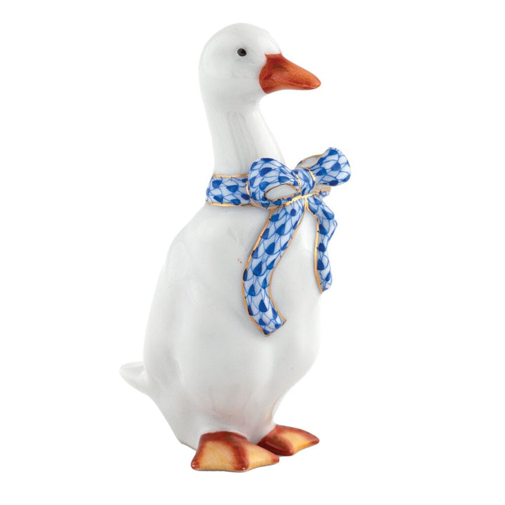 Herend Standing Duck Figurine Figurines Herend Sapphire 