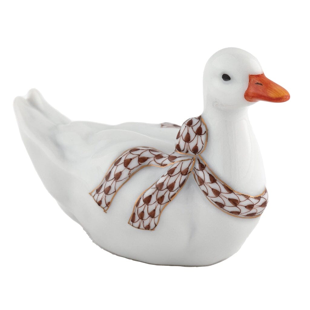 Herend Sitting Duck Figurine Figurines Herend Chocolate 