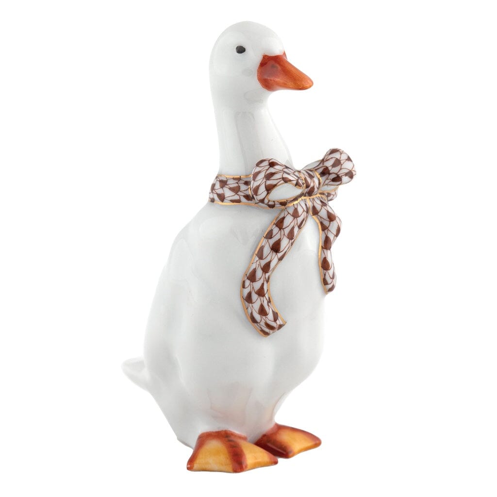 Herend Standing Duck Figurine Figurines Herend Chocolate 