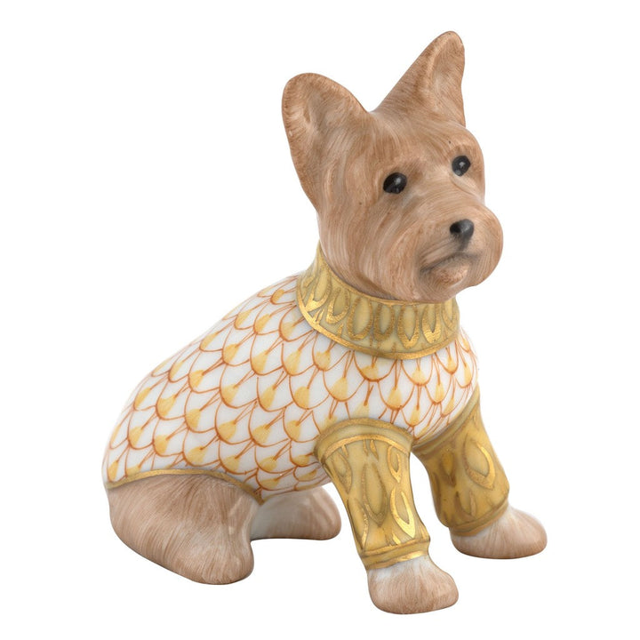 Herend Yorkshire Terrier Figurine Figurines Herend Butterscotch 