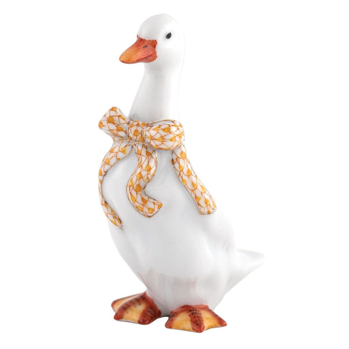 Herend Standing Duck Figurine Figurines Herend Butterscotch 