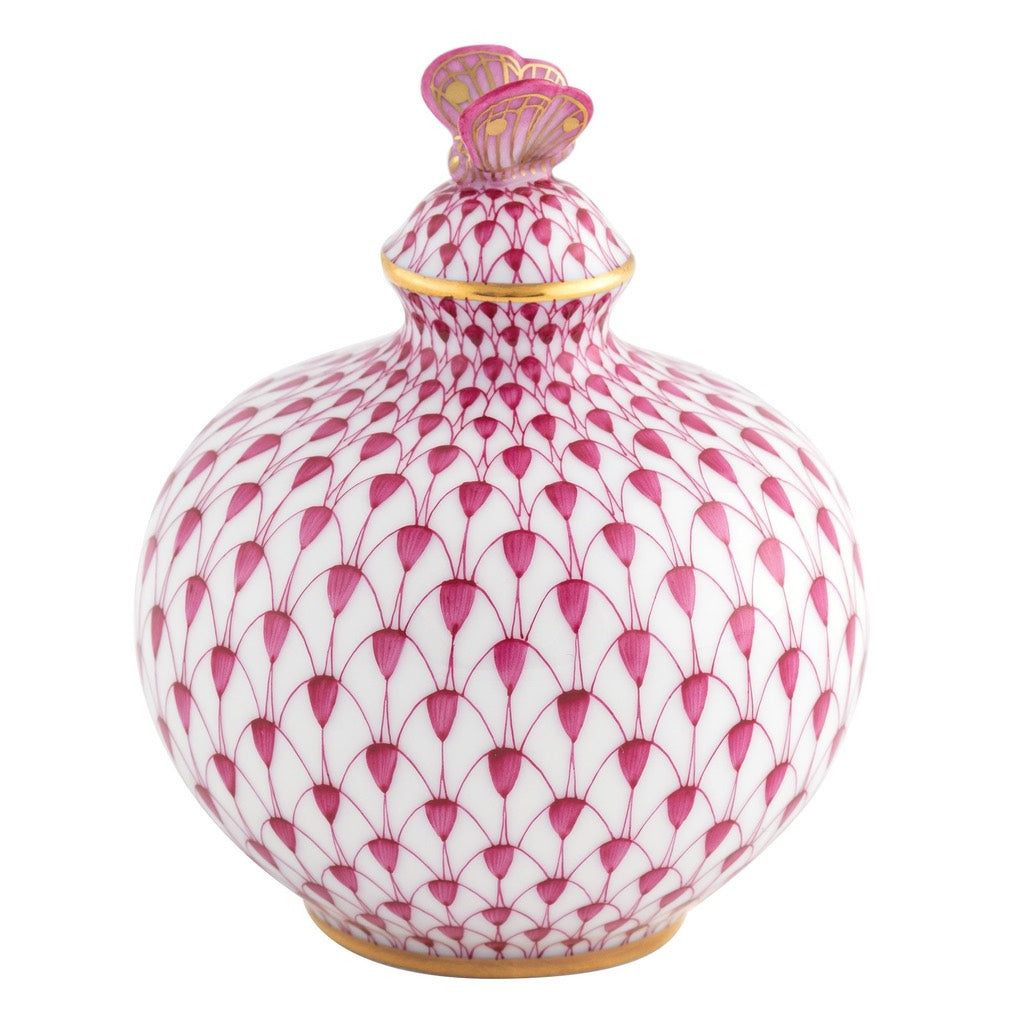 Herend Perfume Bottle Figurine Figurines Herend Raspberry (Pink) 