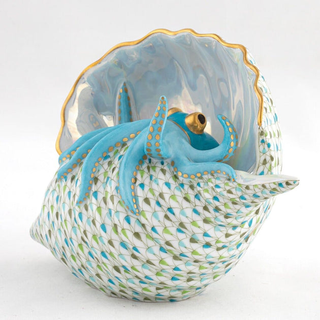 Herend Octopus in Shell - Limited Edition | Fine Decor Direct