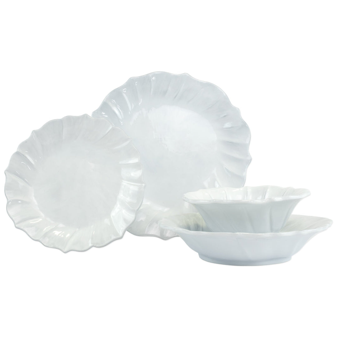 Vietri Incanto Ruffle Four-Piece Place Setting Dinnerware Vietri 